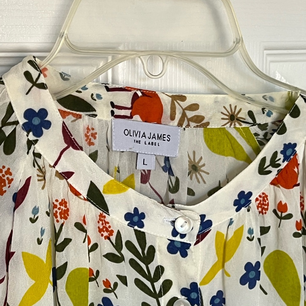 Olivia James Floral Print Women's Tunic - Multicolor
